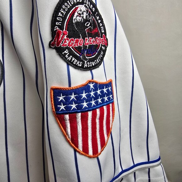 Negro Leagues Grays Jersey Mens 3XL White Pinstripe Homestead Throwback PNLPA - Picture 6 of 12